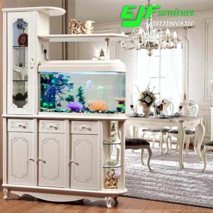 Partisi Penyekat Ruangan Model Aquarium Mewah