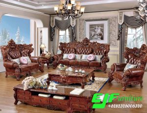 Harga Sofa Tamu Ukir Kayu Jati Jakarta Mewah