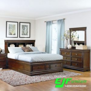 Harga Tempat Tidur Surabaya Jati Minimalis Terbaru