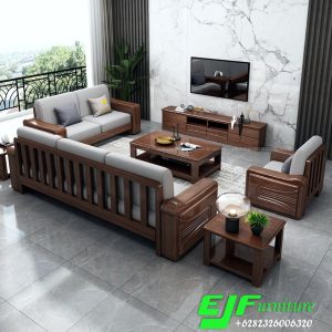 Kursi Tamu Jati Minimalis Andara Set 321