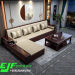 Kursi Tamu Sudut Jakarta Model Minimalis Kayu Jati