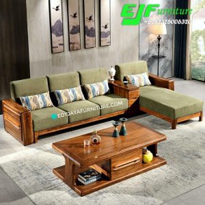 Sofa Jati Minimalis Sudut Terbaru Jakarta