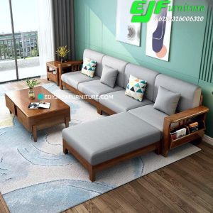Sofa Sudut Jati Minimalis Terbaru Bogor
