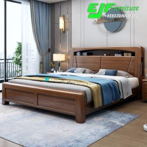 Tempat Tidur Jati Minimalis Terbaru Bogor