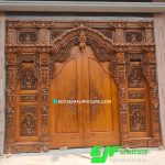 Pintu Gebyok Sidoarjo Ukir Mewah Kayu Jati