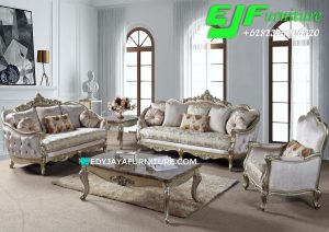 Sofa Ukir Mewah Set 321 Warna Gold