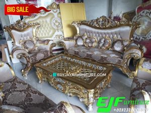 Harga Kursi Tamu Sofa Ukir Jepara Bahan Kayu Jati Mewah