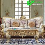 Harga Sofa Tamu Ukir Jepara Warna Emas Surabaya