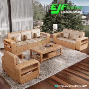 Kursi Tamu Jati Minimalis Modern Jakarta Mewah